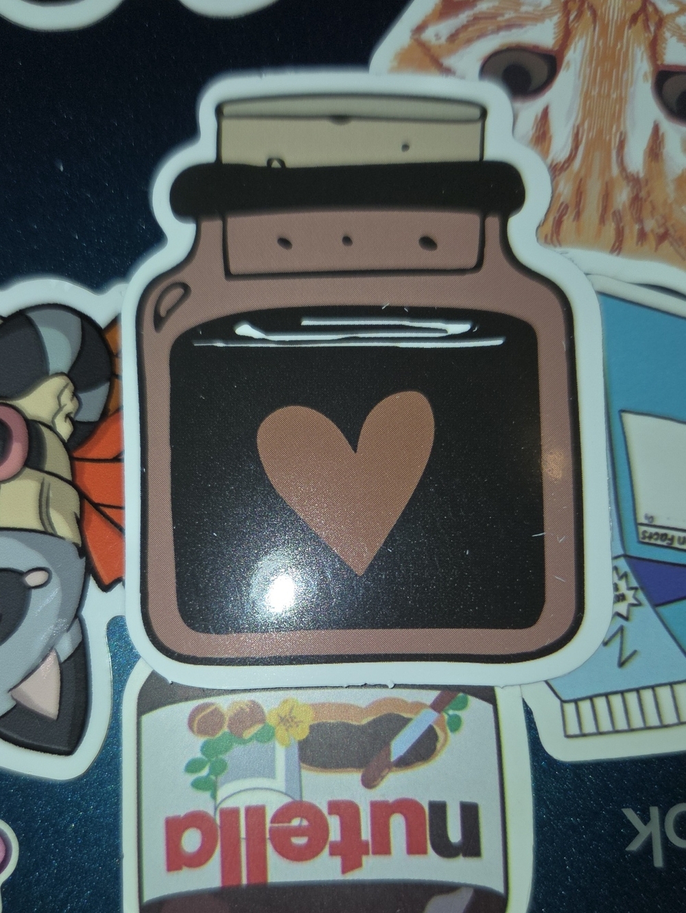 Brown Heart Sticker Tablet Case Decal - Unbranded